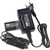DSTE 2-pacco EN-EL1 ENEL1 Ricambio Batteria + DC09E Caricabatteria per Nikon Cooipix 4300 4500 4800 5400 5700 775 8700 880 885 995 E880