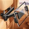 Generic Supporto girevole a 360° regolabile per poggiatesta auto, supporto per tablet pieghevole per sedile posteriore del telefono, braccio di estensione (nero)