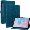 Rosbtib Custodia Cover per Samsung Galaxy Tab S6 10.5 Pollici (SM-T860/ T865) 2019, Slim Fit Folio Pieghevole Cover Protettiva con Slot per schede Chiusura Magnetica Cover Galaxy Tab S6, Gigli azzurri