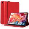 AsWant Custodia Cover per Samsung Galaxy Tab A11 2025/A9 8.7 2023,Rosso | Ultra Sottile in PU Pelle,Supporto,Scomparto per schede,Cover per SM-X130/SM-X135