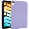 ZORSOME Compatibile con iPad mini 7 (A17 Pro) 2024/Mini 6 8,3 , custodia protettiva in silicone sottile e morbido TPU antiurto, antigraffio, viola