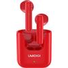 UMIDIGI Auricolare Wireless, AirBuds U Cuffie In-Ear Bluetooth 5.1 con 2 Microfoni, Riduzione del Rumore Ambientale Cuffie Bluetooth, Accoppiamento Automatico Tocco Intelligente (Rosso)