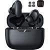 iMangoo Cuffie Senza Filo per iPhone 17 16 Pro Max 16e 15 14 13 12 Bluetooth 5.4 | in Ear Cuffie con microfono Wireless USBC Cuffie Sport con Touch Control per Samsung A57 A37 A26 A17 A55 A35 Pixel 10 9a Nero