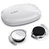 Micool Cuffie on-ear Bluetooth 5.4, senza fili, con cancellazione del rumore, a forma di goccia d'acqua, con 4 microfoni, comodi da indossare