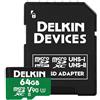 Delkin Devices Power - Scheda di memoria Micro SDXC UHS-II V90, 64 GB