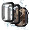 Generic Custodia protettiva per Apple Watch da 44 mm, 40 mm, 46 mm, 42 mm, 41 mm, 45 mm, 42 mm, 38 mm, serie 10 9 8 7 6 5 4 3 SE/2a generazione, cover rigida in policarbonato + bumper per iWatch