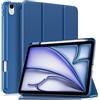 MoKo Custodia Sottile per iPad Air da 11, iPad Air 5a/4a Gen, Blu Marino | Con Soporte de Lápiz, per iPad Air M4/M3/M2 Custodia, Cubierta Trasera Rígida de PC, Trifold, Auto Sveglia/Sonno