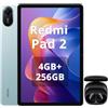 XIAOMI Redmi Pad 2,Tablet 4 GB+256 GB WiFi,display da 11 pollici 2.5K nitidissimo,processore avanzato Helio G100-Ultra,batteria capiente da 9000 mAh,versione WiFi,Verde,incluso cuffie smart nero