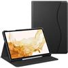 FINTIE Custodia per Samsung Galaxy Tab S8 Plus/S7 FE/S7 Plus 12.4 Pollici | con S Pen Portapenne, [Multi-angli] Slim Fit Stand Cover Custodia con Tasca Auto Sveglia/Sonno, Nero