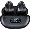 SLuB Auricolari Bluetooth 5.3 Bluetooth 5.3 con microfono HD, per corsa, fitness, esterno (nero)
