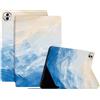 Generico DayQiQiPu Cover per Honor Pad 10 HEY3-N09, HEY3-W00 (12,1 Pollici) Ultrasottile Caso Motivi a Pittura Olio in pelle PU con Supporto Flip Custodia Protettiva con Auto Sveglia/Sonno, 01