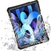 TECHGEAR Custodia impermeabile per iPad Air 11,9 2022/2020 5a e 4a generazione [Poseidon] custodia sottile e robusta antiurto impermeabile con protezione schermo integrata + supporto e tracolla