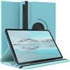 EAZY CASE - Custodia per Samsung Galaxy Tab S8 / S7 tablet Cover protettiva Smart Cover Supporto rotante Astuccio pieghevole 360° girevole con funzione stand Similpelle Blu