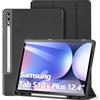 DUX DUCIS Custodia Cover per Samsung Galaxy Tab S10 Plus (12,4, Modello 2024) con Portapenne, Sottile Folio Stand Protettiva Tablet Cover con Auto Svegliati/Sonno, Nero