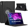 Dlahaby Custodia per Lenovo Tab P11 Plus TB-J616 / Tab P11 TB-J606, Rotazione di 360 gradi in Pelle PU con Supporto Cover per Lenovo Tab P11 & Lenovo P11 Plus 11 pollici Tablet,nero
