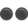 Ztowoto Custodia in Silicone Compatibile con AirTag, Custodia Protettiva in Silicone AirTag con Colla Antitraccia 2 PZ (2-Nero)
