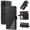 QiongniAN Custodia per Xiaomi Redmi 9A,Custodia in Pelle Custodia per Xiaomi Redmi 9A M2006C3LC M2006C3LG / Redmi 9AT M2006C3LVG / Redmi 9i M2006C3LII Custodia Cover Case Black