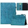 Bxithnr Cover per Samsung Galaxy Tab S5e 10.5 Pollici SM-T725/T720, Shockproof Fiori di Ciliegio Retrò Case Con Portapenne, Custodia Tablet Sottile con Slot per Schede - Azzurro