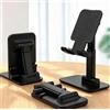 Generic Supporto da scrivania per cellulare, per iPhone, iPad, Xiaomi, regolabile, supporto per tablet da tavolo, universale, colore nero