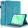 Succtopy Custodia per Samsung Galaxy Tab A11 8.7 Pollici 2025 SM-X133 SM-X135 Cover in Pelle PU con Porta Penna Case Protettiva con Funzione di Supporto per Galaxy Tab A11 8.7 2025 Blu