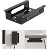 Aiweiwa Supporto in metallo per docking station, supporto da parete per Dell UD22 WD19 WD22TB4 WD25 SD25 serie Dock & adattatore di rete per docking station portatili con viti