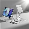 Generic Supporto per tablet solido e robusto, supporto per telefono da scrivania, pieghevole e regolabile, staffa girevole a 360°, compatibile con iPhone, iPad, Surface Pro, monitor portatile da 7 a 15,6