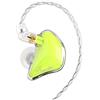 BASN Bmaster Auricolari in-ear con isolamento acustico, 1BA+2DD ibrido con driver IEM a armatura bilanciata, auricolari con due cavi MMCX rimovibili (giallo)