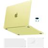 MOSISO Custodia Compatibile con MacBook Neo 13 pollici Cover 2026 A18 Pro | Copritastiera&Pellicola Schermo&Copri Webcam&Colore Originale Fedele Rigido Opaco Case per Neo 13 A3404, Giallo Agrume