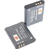 DSTE 2pcs 3.7V 900mAh DB-110 rechargeable li-ion Batteria Compatibile per Ricoh GR III,Ricoh WG-6,Ricoh G900,Ricoh G900SE Fotocamera
