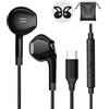 AILZPXX Auricolari USB C con Filo Cuffie Type C per Samsung Galaxy S26 S25 S24 Ultra A56 A16 Hi-Fi Stereo Cuffie USB C In Ear con Microfono Auricolari Tipo C per iPhone 15 16 17 Pixel 10 9 Pro