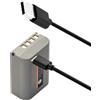 BCMCZCDC BLX-1 - Batteria USB (2250 mAh) con ingresso diretto USB, per OM-1