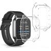 kwmobile Set 2x Custodia Smartwatch Compatibile con Garmin Venu Sq 2 Music/Sq 2 Cover - Case Silicone Protezione Orologio Fitness trasparente