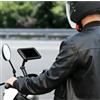 Generic Supporto per telefono impermeabile per bicicletta e moto, girevole a 360°, regolabile, supporto GPS universale per tutti gli smartphone da 4 a 7 pollici (nero)
