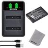 Batmax NP-60 Batteria di ricambio e caricatore USB per Fujifilm NP-60, Kodak KLIC-5000 SLB-1137 Li-20B Kodak EasyShare One Series AZ-1 AZ-2 Camera; MX-890 11N09T MX-810 MX-880 Remote