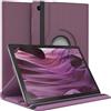 EAZY CASE - Custodia per Samsung Galaxy Tab A8 10.5 tablet Cover protettiva Smart Cover Supporto rotante Astuccio pieghevole 360° girevole con funzione stand Similpelle Viola
