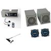 Generico KIT AUDIO AUTORADIO STEREO SUONO ALTOPARLANTI CASSE PER PANDA 141 dal 1986 al 2003 PORTA CASSE ANTENNA