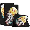 Generico DayQiQiPu Custodia per Honor Pad X9a / Honor Pad X9 Pro (11,5 Pollici) in Pelle PU Serie Motivo Astronauta Custodie Protettiva, Cover Ultra-Sottile con Supporto a Flip e Auto Wake/Sleep,01
