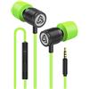 LUDOS ULTRA Auricolari In-Ear Cuffie, Cuffiette con Filo e Microfono, Garanzia 5 Anni, Massimo Comfort, Audio Cristallino, Bilanciamento Alti e Bassi, Nuovo Memory Foam, Cavo Resistente, Bassi