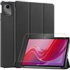 GOZOPO Custodia & Pellicole per Lenovo Tab M11 (11 Pollici) TB330, Nero | Ultra Sottile, Smart Cover, Auto Sveglia/Sonno