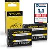 PATONA 2X Batteria per Sony NP-FM500H FM500 1300mAh 7.2V | Batteria per Alpha DSLR A100 A200 A300 A350 A450 A500 A550 A560 A580 A700 A850 A900 SLT A57 A58 A65 A68 A77 A99