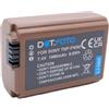 Dot.Foto NP-FW50 Premium 7.4v / 1080mAh Batteria USB-C Ricaricabile per Sony ZV-E10, Alpha 7, A7, A7II, A7RII, A7SII, A7S, A7S2, A7R, A7R2, A5000, A6000, A6500, A6300, NEX-3, NEX-5