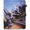 WINSKY Custodia per tablet da 10 pollici, universale, in pelle, con supporto a libro, per Fire HD 10, Google Nexus 9/10, iPad 2018, Galaxy Tab E 9.6/Tab A 10.1, Sony Xperia Z, Z2/Z3