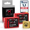 Baxxtar MaxProtect 2X Batteria per Olympus BLX-1 BLX1 OM1 OM3, 2600mAh | Batteria di ricambio per OM-1 Mark II, OM-3, con NTC-Sensor e box protettivo