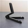 Generic Supporto portatile per telefono e tablet, regolabile, pieghevole, antiscivolo, robusto supporto per dispositivi da 4 a 10 pollici, nero