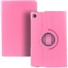 REY Custodia in similpelle girevole a 360° per LENOVO TAB M10 FHD PLUS 10.3 (TB-X606F - TB-X606X), Custodia protettiva, Rosa