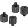 PATIKIL 4Pz Adattatore Vite Treppiede M6 Femmina 1/4 Maschio Connettori | Dado Treppiede Vite Supporto Fotocamera Convertitore Doppia Testa, Per Accessori Supporto Microfono, 20 Mm