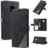 QiongniAN Cover per Samsung Galaxy A6+ ,Custodia in Pelle Custodia per Samsung SM-A605F/DS Galaxy A6+ 2018 / SM-A605G/DS SM-A605FN/DS SM-A605FN SM-A605F SM-A605G / Galaxy A6 Plus Custodia Cover Case Black