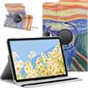 SWEIMEN Custodia compatibile con tablet Honor Pad 9 da 12 pollici, custodia in pelle PU girevole a 360° multi angolo di protezione
