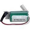 HIGHAKKU Batteria al litio 3 V CR1/2AA con presa AMP 928205-2P compatibile Siemens 575332TA con spina bianca