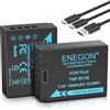 ENEGON Batteria di Ricambio NP-W126/W126S con Ricarica Diretta USB-C 1500mAh (2 Pezzi) per Fujifilm XT30III, XM5, X100V, X100VI,X100F, X-A1, X-E1, X-T1, X-T3, X-T30,X-T50,HS30EXR, HS35EXR, HS50EXR